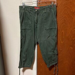 Co-Op green cargo capri pants-EUC